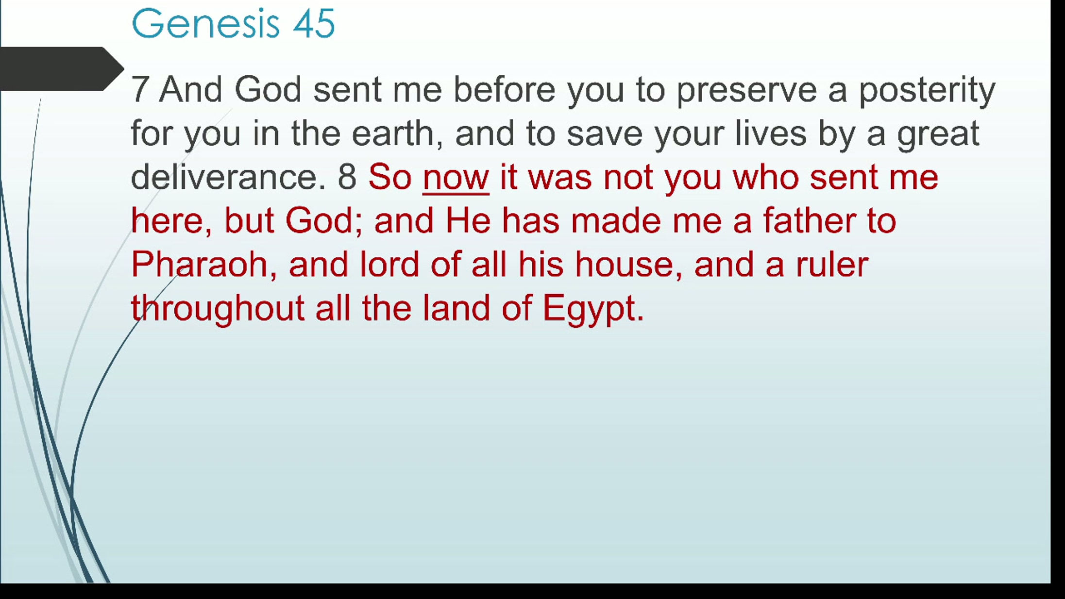 9/13: Genesis part 63 (chapter 44) -- 9amSun